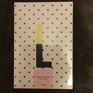 Kate Spade New York. Sparks Of Joy Initial Notepad- L. 100 Sheets